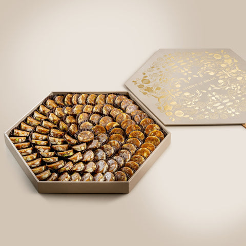 Fig & Nut Bites  hexagon tray